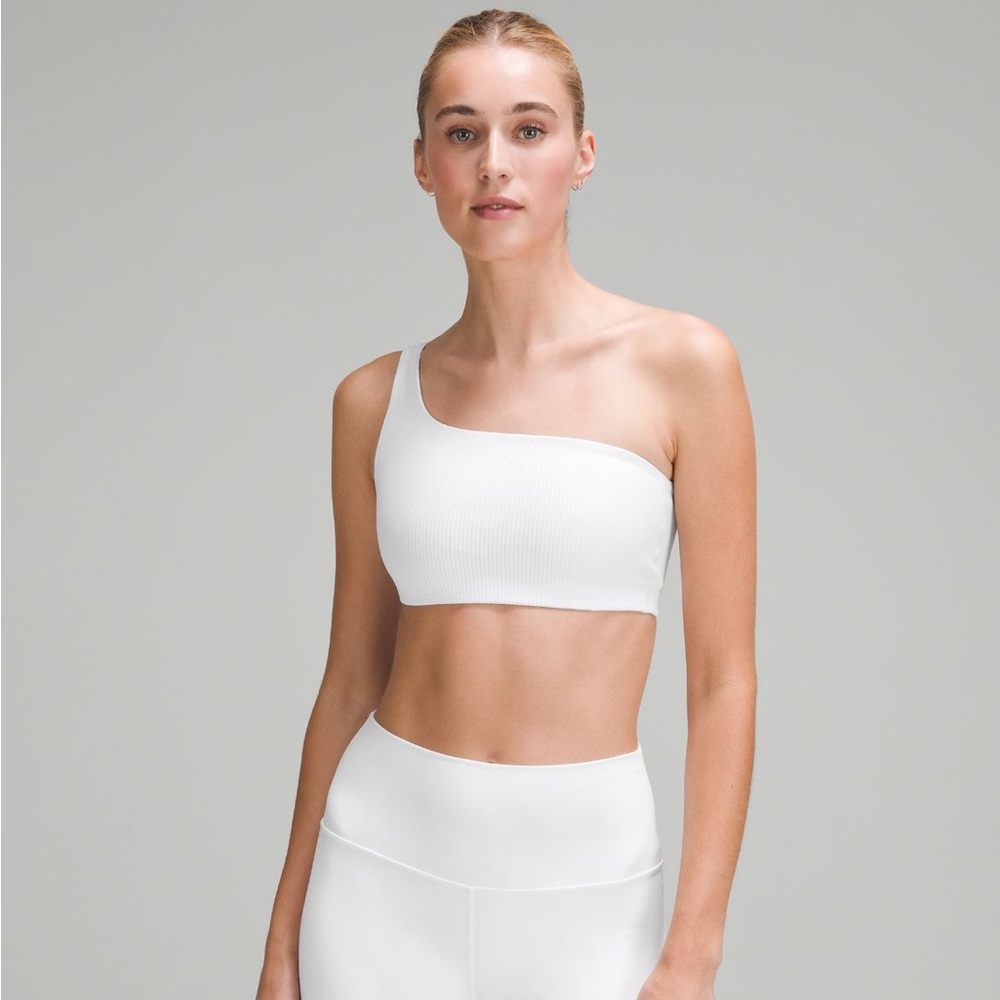 Ribbed Nulu Asymmetrical Yoga Bra